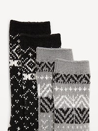 L'image numéro 2 présente Chaussettes à motif jacquard pour femme (paquet de 2)