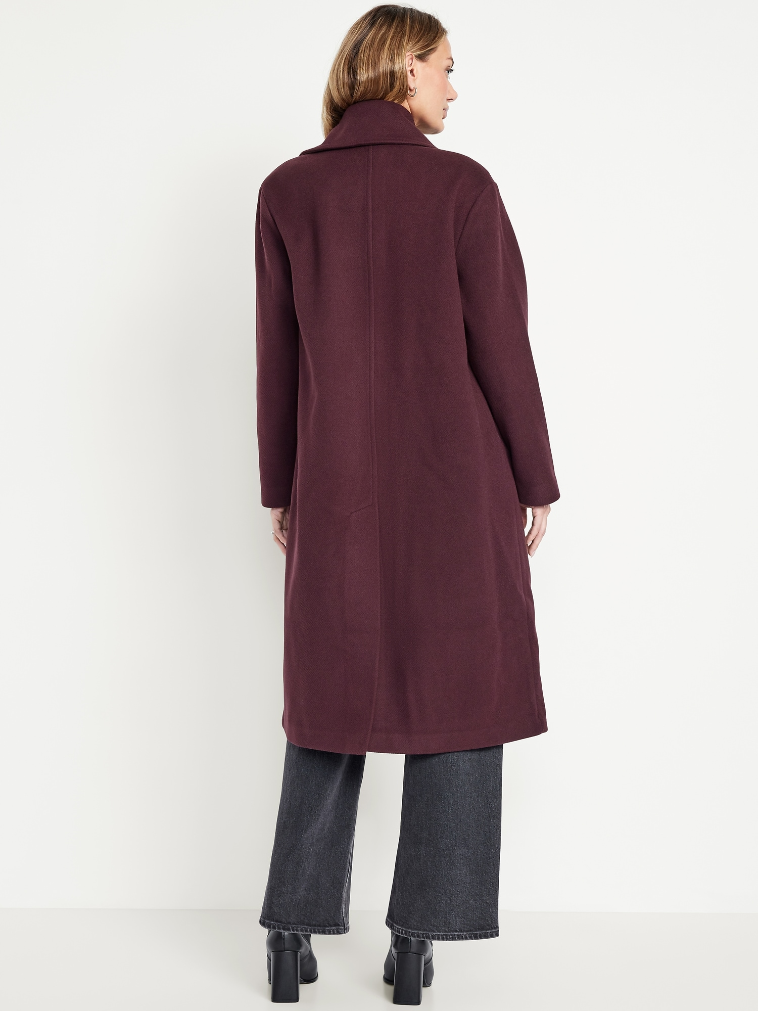 Oversized Twill Overcoat