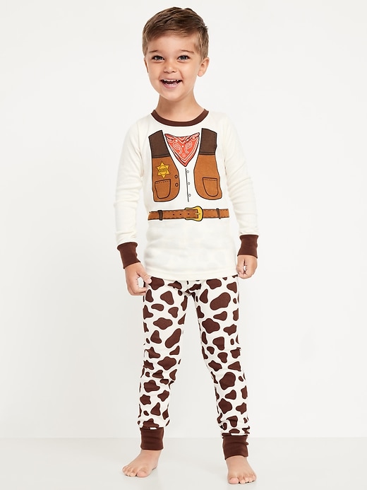 Image number 1 showing, Printed Snug-Fit Pajama Set for Toddler & Baby