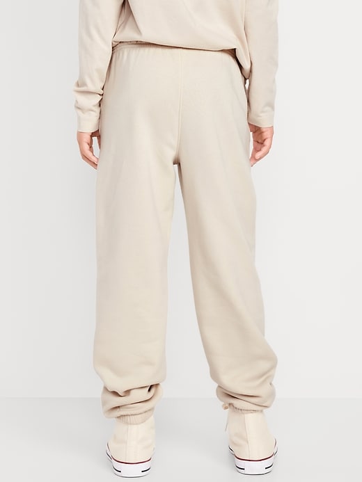 L'image numéro 2 présente Pantalon de jogging coupe généreuse en coton ouaté pour garçon