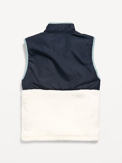 Image number 3 showing, Sherpa Mixed Media Vest for Boys