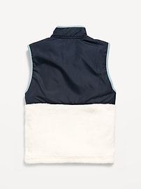 Image number 3 showing, Sherpa Mixed Media Vest for Boys