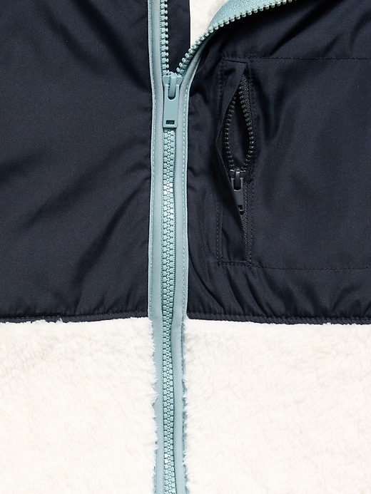 Image number 4 showing, Sherpa Mixed Media Vest for Boys