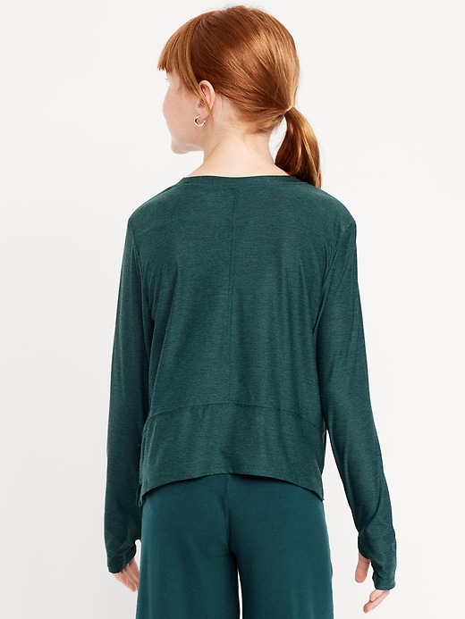 L'image numéro 2 présente T-shirt Performance NuageSport à manches longues pour fille