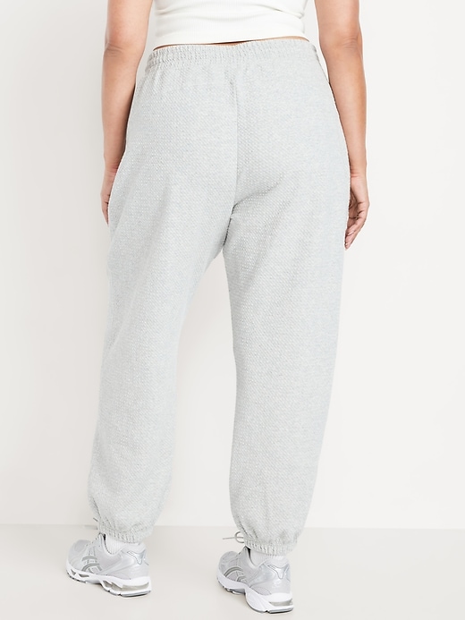 Image number 7 showing, High-Waisted Dynamic Fleece Textured Sweatpants