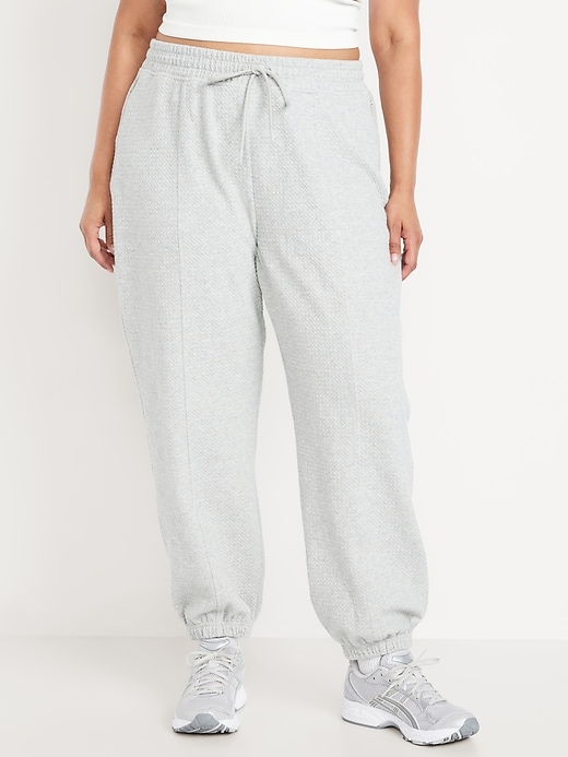 Image number 6 showing, High-Waisted Dynamic Fleece Textured Sweatpants