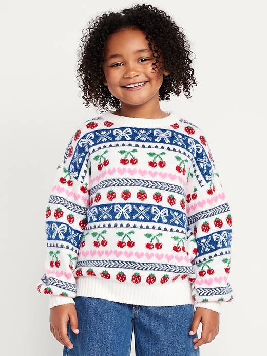 L'image numéro 1 présente Chandail SoSoft surdimensionné à motif pour fille