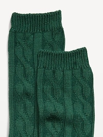 Image number 2 showing, Cable Knit Crew Socks for Women