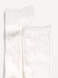 Image number 2 showing, Cable Knit Crew Socks for Women