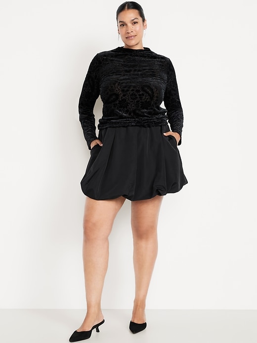 Image number 6 showing, Taffeta Bubble Mini Skirt