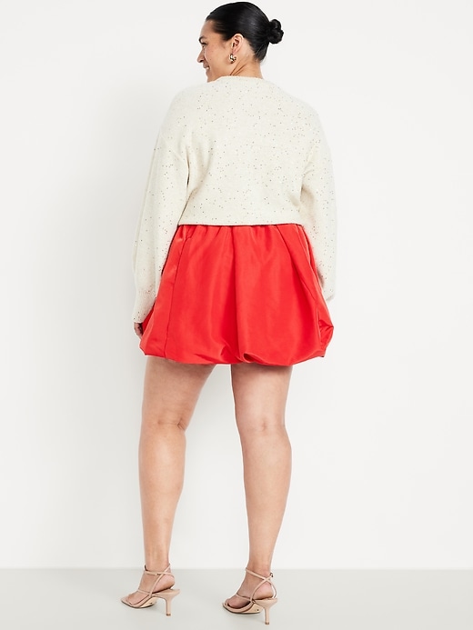 Image number 7 showing, Taffeta Bubble Mini Skirt