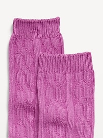 L'image numéro 2 présente Chaussettes à tricot torsadé pour femme