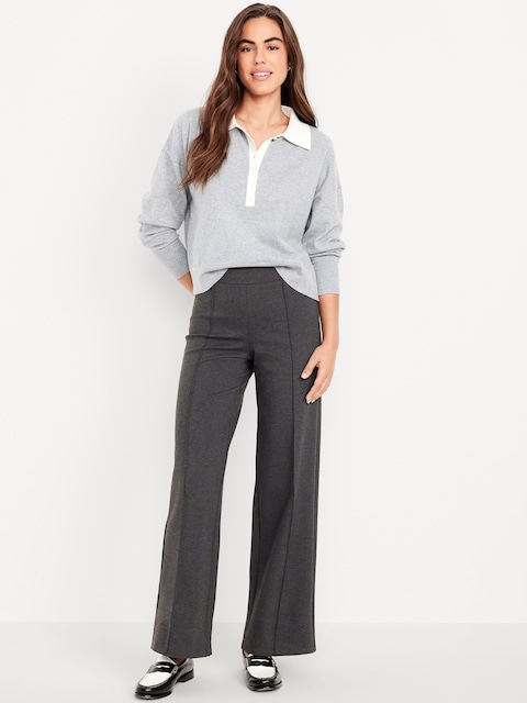 Pantalon à jambe large Stevie à taille très haute