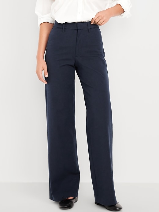 L'image numéro 2 présente Pantalon Pixie à jambe ultra-large à taille haute