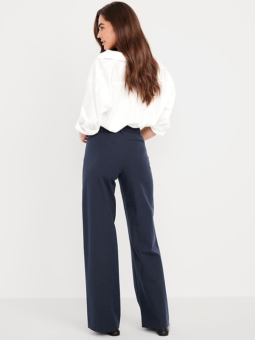 L'image numéro 3 présente Pantalon Pixie à jambe ultra-large à taille haute