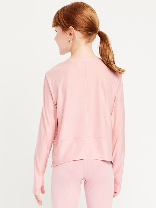 L'image numéro 2 présente T-shirt Performance NuageSport à manches longues pour fille