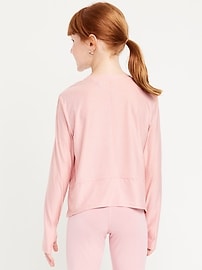 L'image numéro 2 présente T-shirt Performance NuageSport à manches longues pour fille