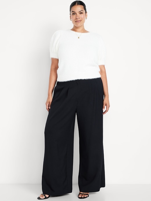 Image number 8 showing, Extra High-Waisted Super Wide-Leg Pants