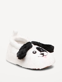 Image number 1 showing, Velour Critter Slippers for Baby