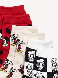 Image number 2 showing, Disney© 3-Pack Novelty Quarter Crew Socks for Women