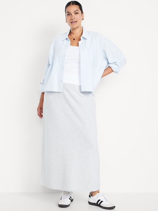 L'image numéro 5 présente Jupe mi-longue en tricot douillet