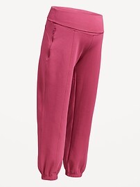 Image number 2 showing, Maternity Dynamic Fleece Rollover Waist Joggers