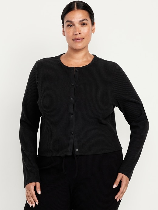 Image number 7 showing, Sweater Ribbed Cardigan Sweater