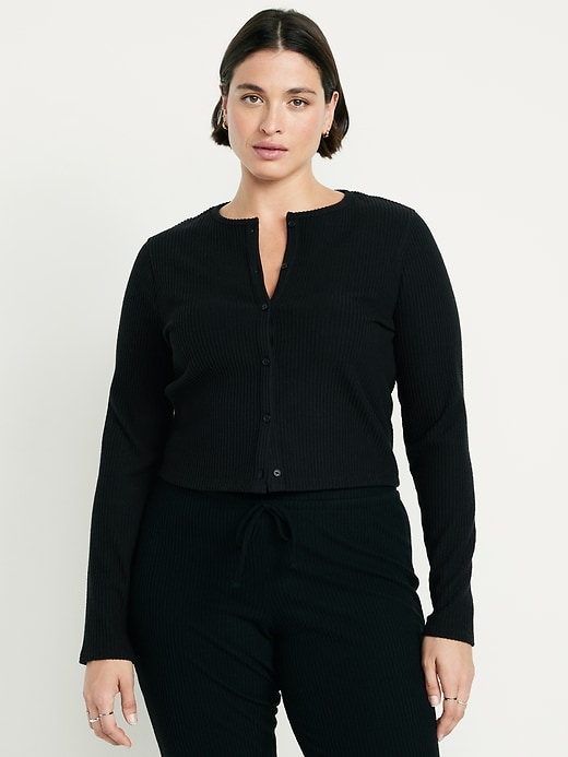 Image number 5 showing, Sweater Ribbed Cardigan Sweater
