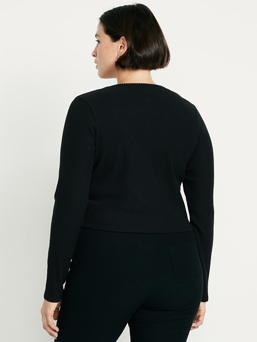 Image number 6 showing, Sweater Ribbed Cardigan Sweater
