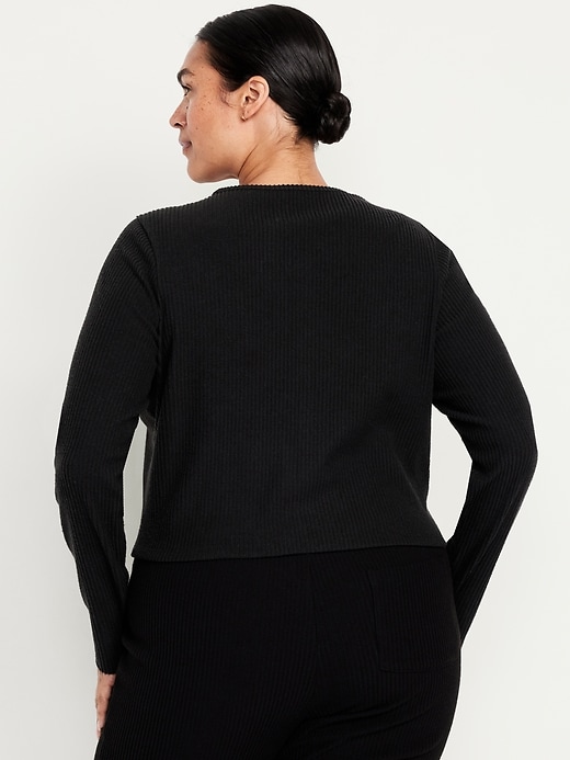 Image number 8 showing, Sweater Ribbed Cardigan Sweater
