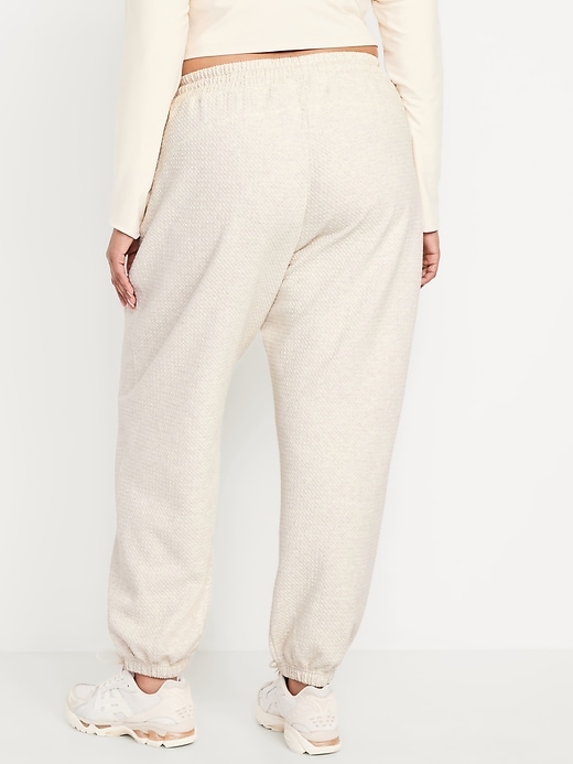 Image number 8 showing, High-Waisted Dynamic Fleece Textured Sweatpants