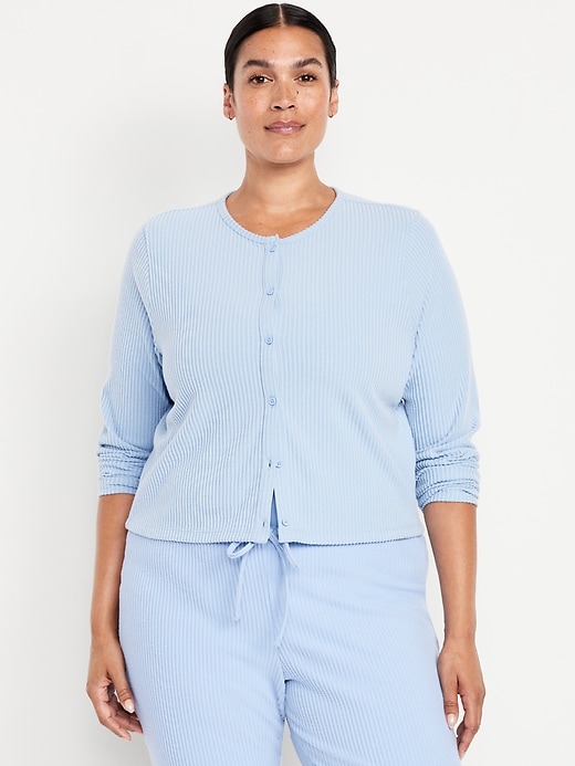 Image number 7 showing, Sweater Ribbed Cardigan Sweater