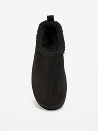 Image number 2 showing, Faux-Suede Sherpa Lined Platform Mule Boots for Girls