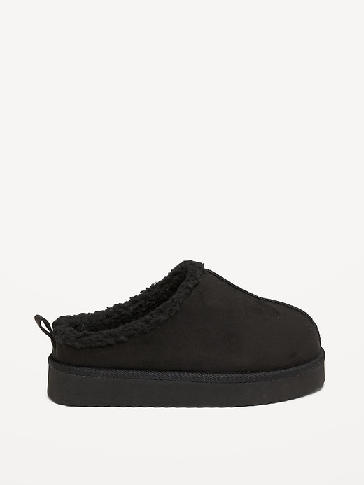 Image number 3 showing, Faux-Suede Sherpa Lined Platform Mule Boots for Girls