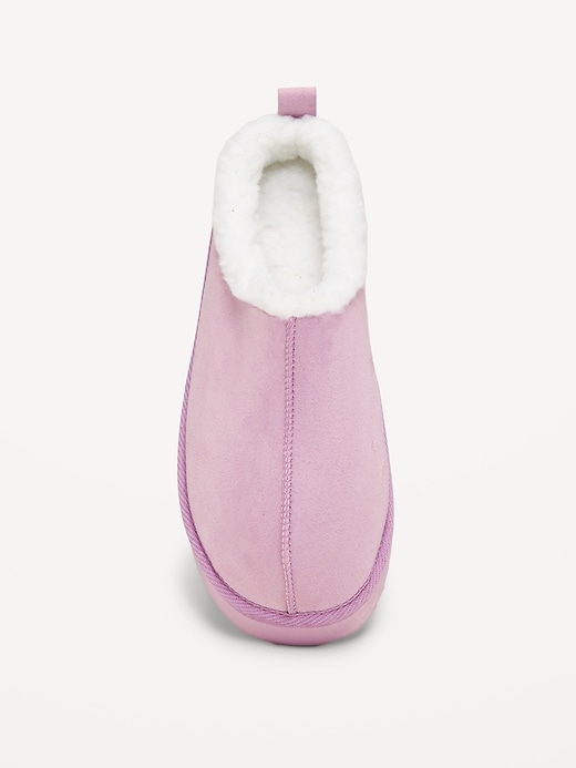 Image number 2 showing, Faux-Suede Sherpa Lined Platform Mule Boots for Girls