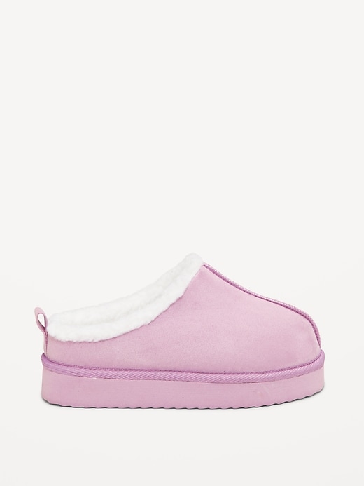 Image number 3 showing, Faux-Suede Sherpa Lined Platform Mule Boots for Girls