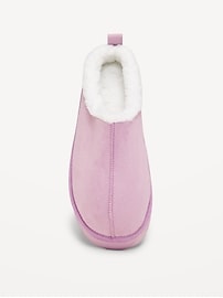 Image number 2 showing, Faux-Suede Sherpa Lined Platform Mule Boots for Girls