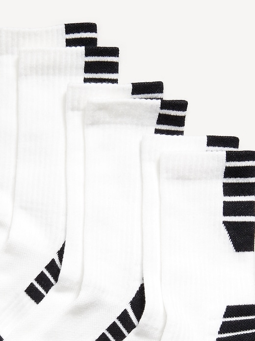 Image number 2 showing, Crew Go-Dry Basketball Socks 3-Pack for Boys