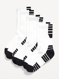 Image number 1 showing, Crew Go-Dry Basketball Socks 3-Pack for Boys