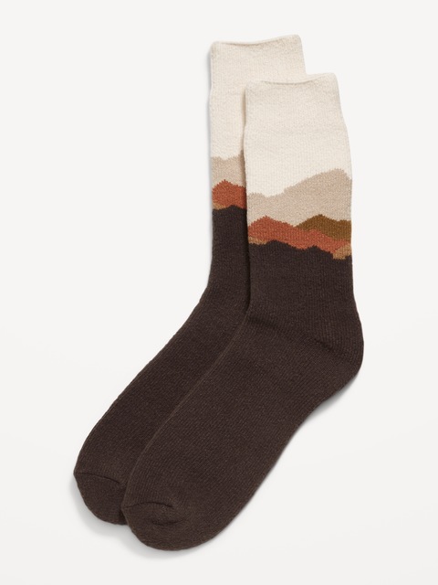 Chaussettes à doublure douillette pour Homme - Brun Pittoresque