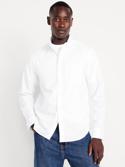 Classic Fit Everyday Oxford Shirt - Calla Lily White