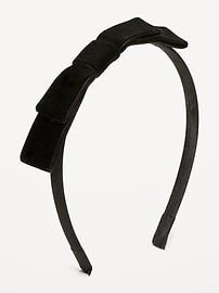 Image number 1 showing, Outtek™ Velvet Bow Headband for Toddler Girls