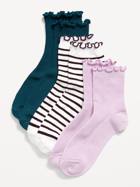Chaussettes à volants pour femme (paquet de 3 paires) - Dahlia