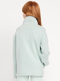 Image number 2 showing, Sweater-Fleece Quarter-Zip Tunic for Girls