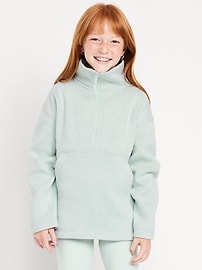 Image number 1 showing, Sweater-Fleece Quarter-Zip Tunic for Girls