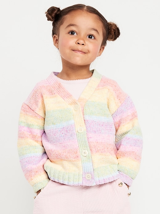 L'image numéro 1 présente Cardigan ombré texturé pour toute-petite fille