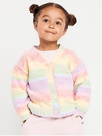 L'image numéro 1 présente Cardigan ombré texturé pour toute-petite fille