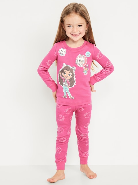 Gabby's Dollhouse™ Unisex Graphic Snug-Fit Pajama Set for Toddler & Baby - Pink Premiere