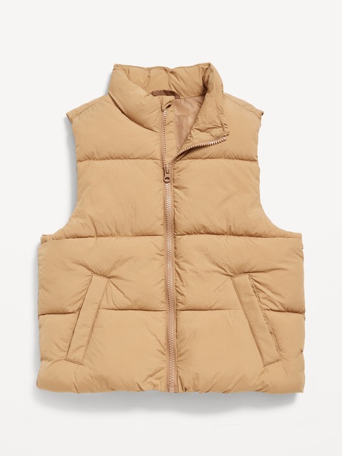 Water-Resistant Quilted Puffer Vest for Boys - Acacia