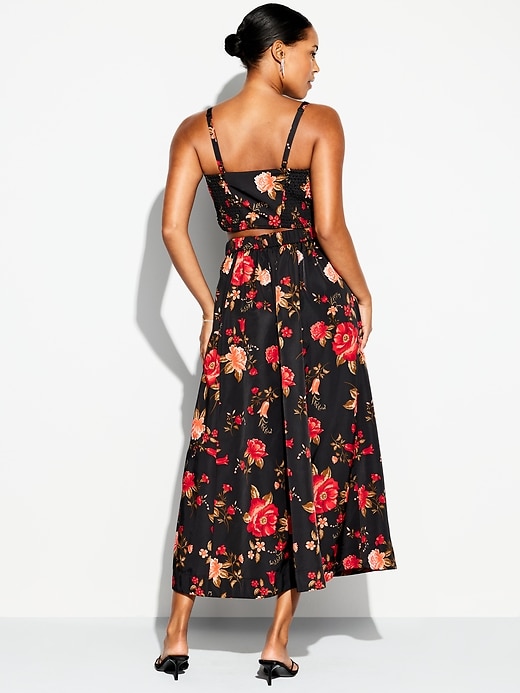 Image number 2 showing, The Occasion by Old Navy High-Waisted Taffeta Midi Skirt